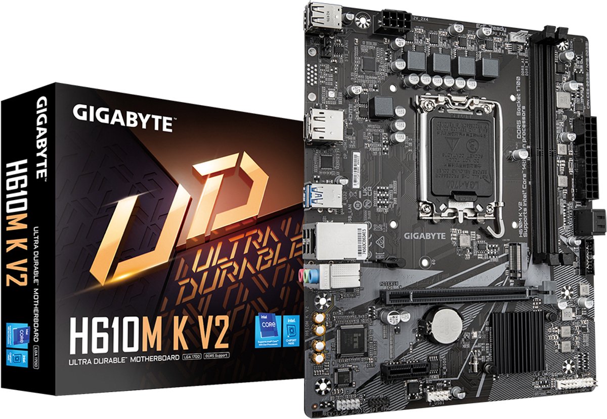 Motherboard Gigabyte H610M K V2 INTEL H610 LGA 1700
