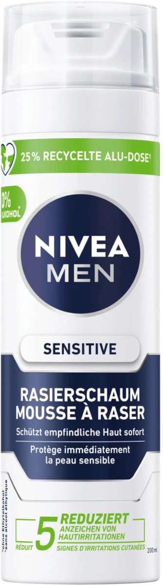 Goedkoopste Nivea Men Sensitive scheerschuim 200 ml