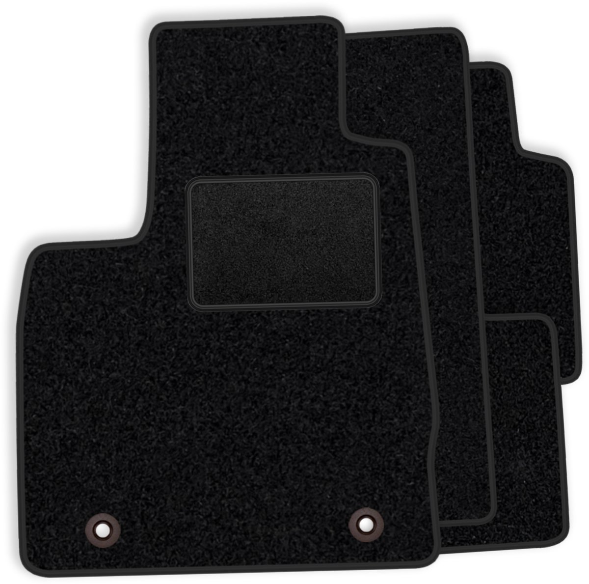 Complete set velours vloermatten geschikt voor Dodge Caliber 2006-2011 - zwarte afwerking