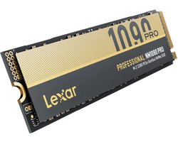 Lexar Professional NM1090 Pro 4TB - SSD M.2 2280 - PCI Express 5.0 x4 - 4 TB - NVMe 2.0 - 2800TBW - zwart