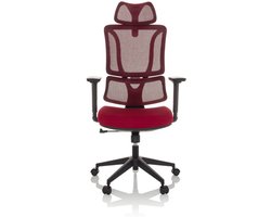 Bureaustoel / draaistoel ERGOMY zitting stof / rugleuning mesh rood mybuero