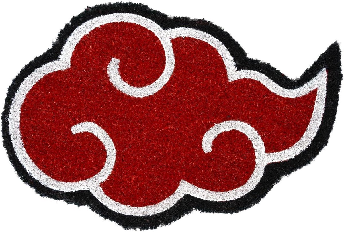 Naruto Shippuden Akatsuki Deurmat - Entree Antislipmat van kokosvezels - 40 x 60 cm