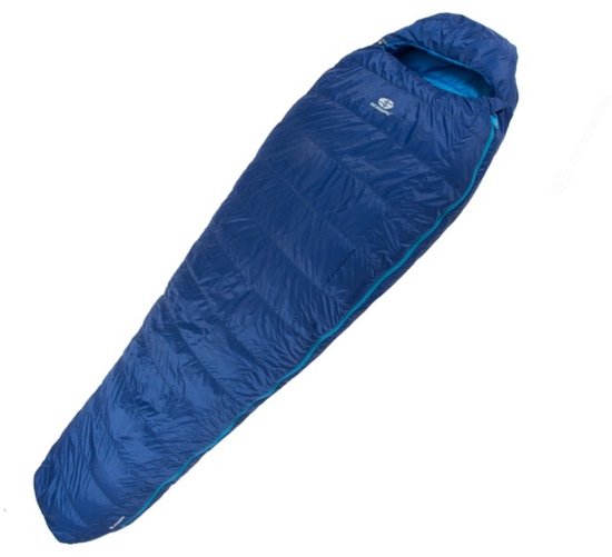 SirJoseph mummyslaapzak Trekking Rimo III 850 - links 200 cm - Navy Blauw van SirJoseph — afbeelding 2
