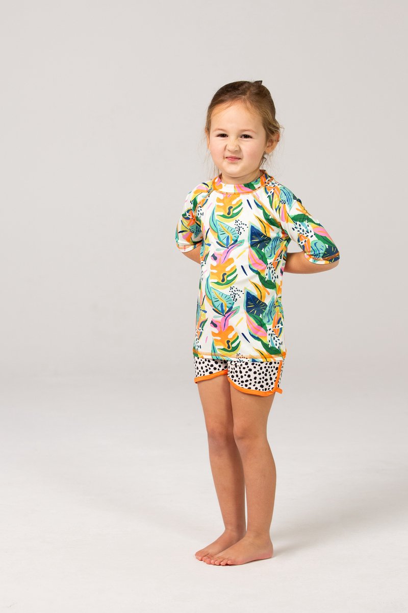 Ducksday - zwembroek - UV - moana - oranje - 5 - 6jaar - valt klein — afbeelding 9