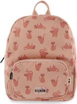 Roze Trixie rugzak met een kattenprint.