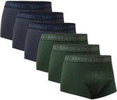 DANISH ENDURANCE Korte Boxershorts Heren Ondergoed - ultiem draagcomfort - 6 pack - Meerkleurig - Maat XL