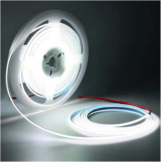 12V LED-strip 5M, BRIMETI koelwitte LED-strip 6000K