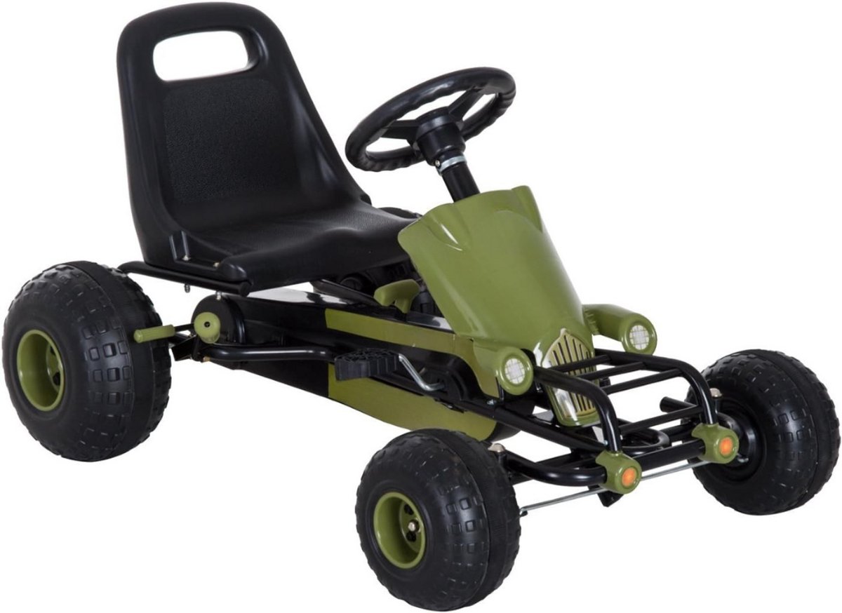 Zylo® Skelters voor Jongens - Ligfiets - Verstelbaar Zadel - 95 x 66.5 x 57 cm - Groen