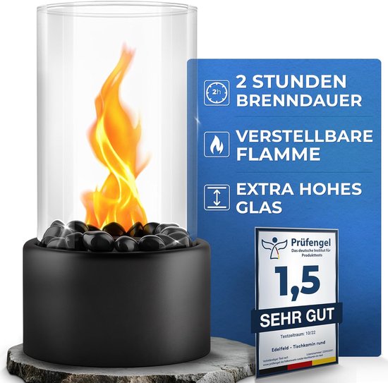 Esschert Design Bio-ethanol Edelstalen Tafelhaard - Rond - Nederland
