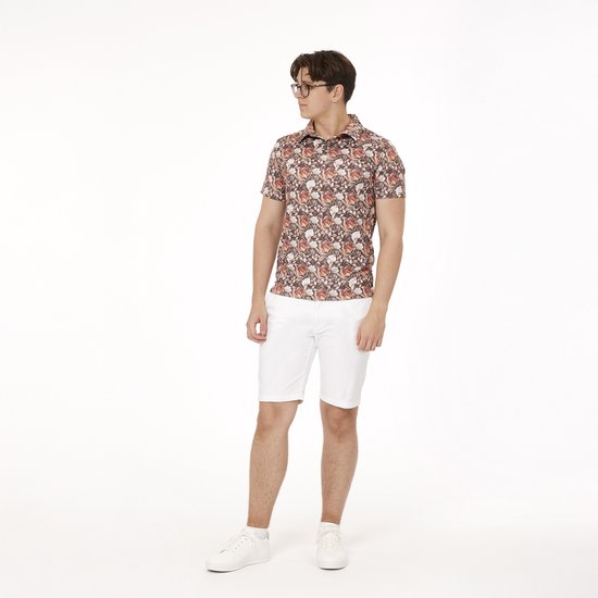 Func Factory mannen Polo orange flower maat M van Gabbiano — afbeelding 4