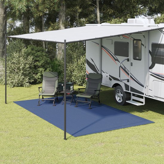 vidaXL - Tenttapijt - Blauw - 250 - x - 250 - cm - Polyester van Merkloos — afbeelding 3