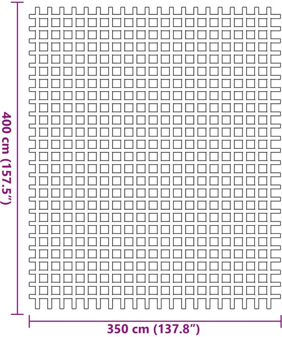 vidaXL - Tenttapijt - Antraciet - 400 - × - 350 - cm - Polyester van Vidaxl — afbeelding 4