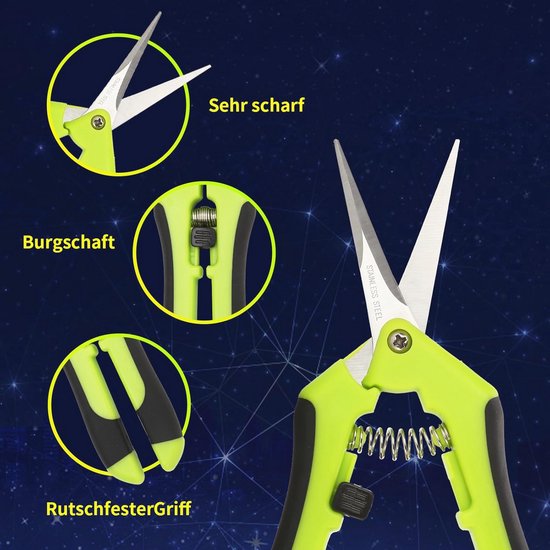 Pruning Shears - Scissors for Roses, Flowers, and Vegetables - Ergonomically Shaped for Precise Cutting and Trimming van Merkloos	 — afbeelding 4