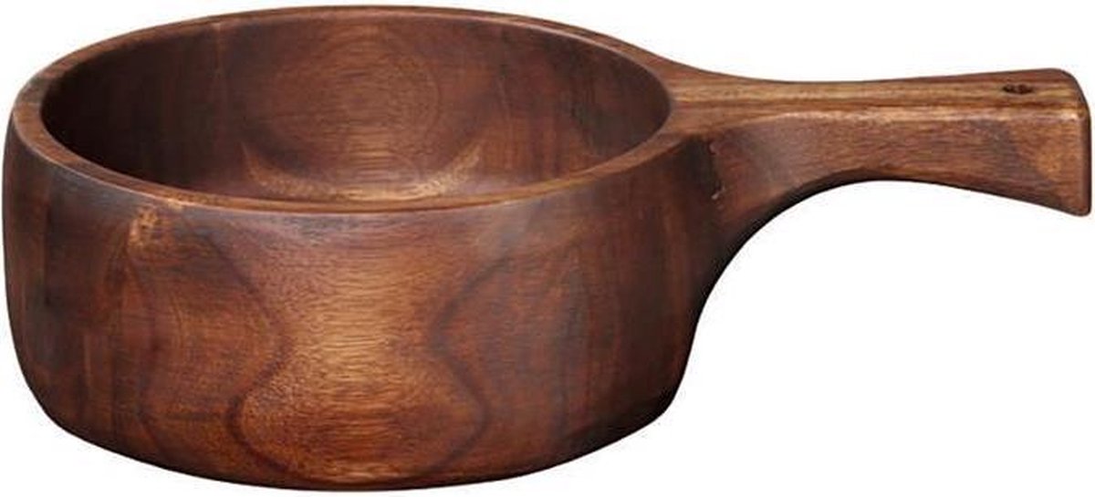 Asa - Schaal met handvat acaciahout 31cm - Schalen