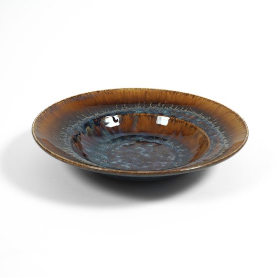 L'AMAR - Nautic - Assiette à pâtes - Handgemaakt - Set de 6 - Diamètre 26 cm
