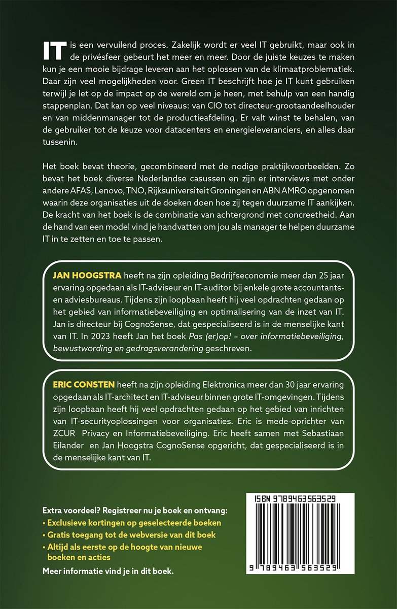 Green IT - back cover