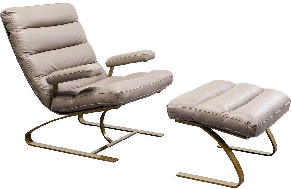 Fauteuil en Voetensteun Novel Kare Design