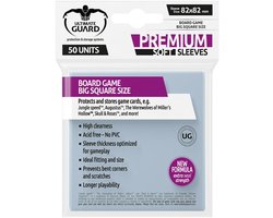 Ultimate Guard Ultimate Guard Premium Soft Sleeves for Board Game Cards Big Square (50) Card Sleeves for Board Game Cards