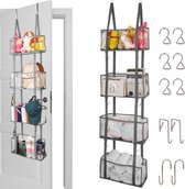 Belle Vous Over Deur Opslag Organizer met 4 Doorzichtige Raamzakken - Hangende Planken voor Babykamer, Slaapkamer, Kast, Kelder of Badkamer - Sla Speelgoed, Cosmetica, Luiers & Meer op