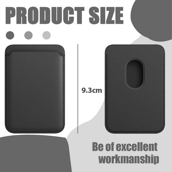 XTCASE Magnetische Hoes Voor IPhone 13 – Magsafe-compatibel, PU-leer, 2-in-1 Afneembaar, Met Kaartsleuven En Stand, Zwart