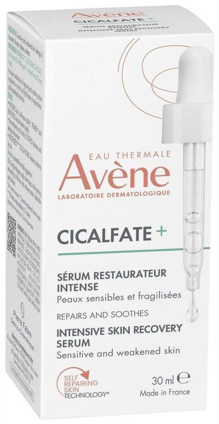 Verpakking van Avène Cicalfate+ Intens Herstellend Serum, 30 ml.