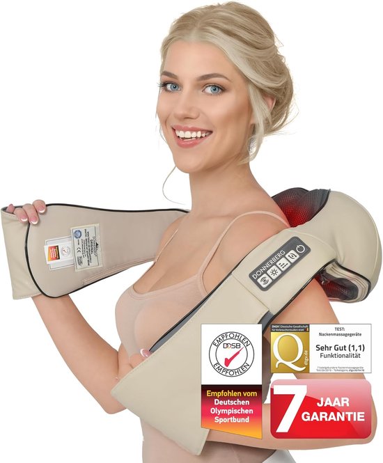 Masseur Shiatsu pour le cou et les épaules avec infrarouge | Soulagement de la douleur et Détente pour la maison, le bureau et la voiture
