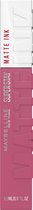 Maybelline New York - SuperStay Matte Ink Lipstick - 165 Successful - Roze - Matte, Langhoudende Lippenstift - 5 ml