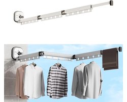 Inklapbaar Wanddroogrek voor Kleding met Zuignap - Ruimtebesparend en Draagbaar