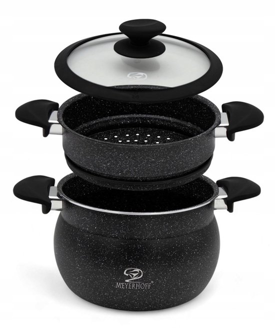DE BUYER - 3491.03 - Set van 3 pannen - TWISTY FACTORS - 16cm 18cm 20cm