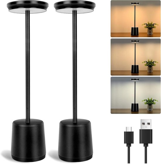 tradition Como SC53 tafellamp LED oplaadbaar Messing