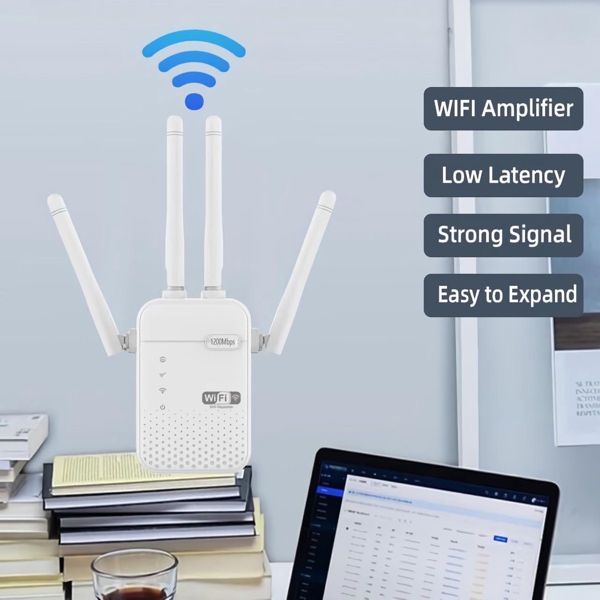 Goodies and Living Netboost Pro WiFi Extender 1200Mbps Dual - afbeelding 2