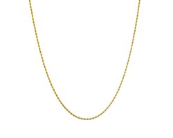foto van Bijoutheek Collier Basis Lang Gedraaid 70cm 2mm Goud