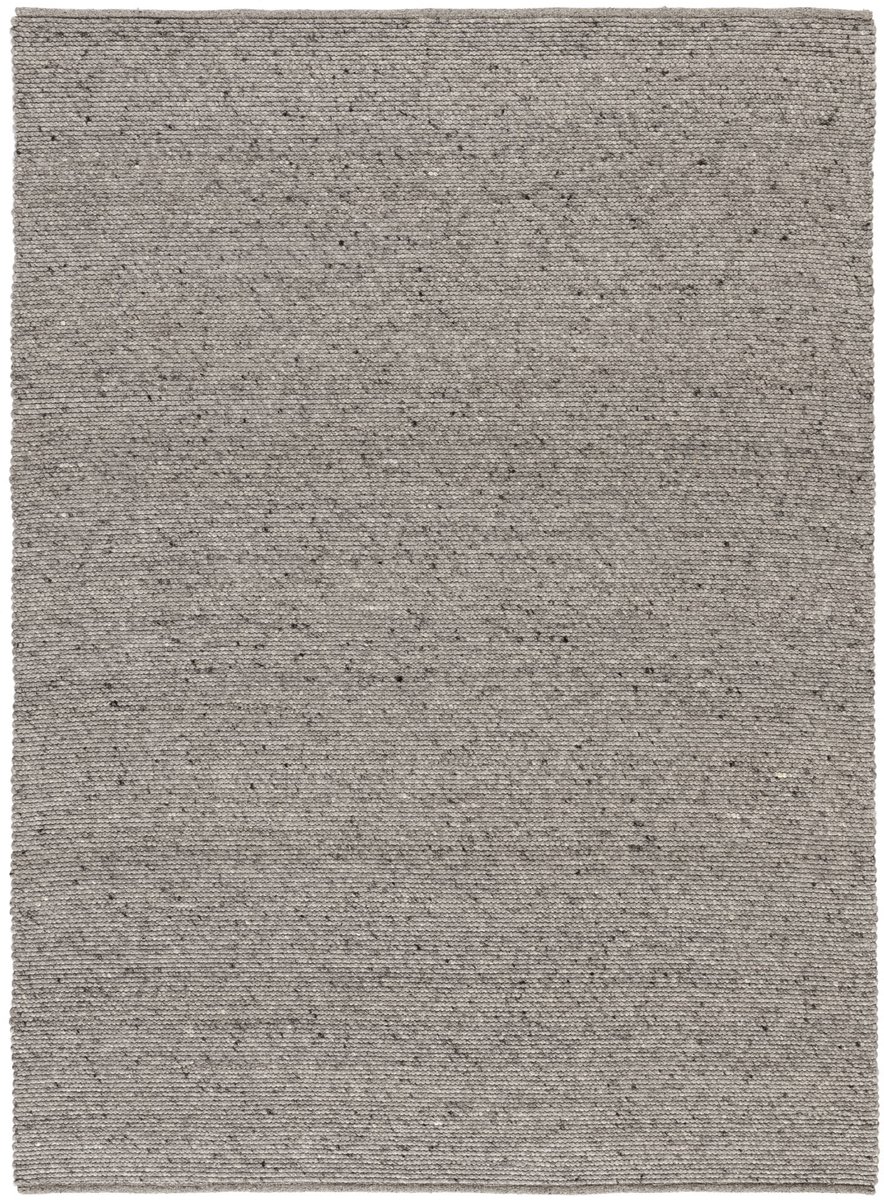 Lino Alba Grey Vloerkleed 170x240cm - Grijs Handgeweven Wollen Luxe Tapijt - 100% Viltwol - 12mm dik - 2,8kg/m² - Tapijt Woonkamer - Laagpolig vloerkleed - Tapijt Slaapkamer - Tapijt Eetkamer
