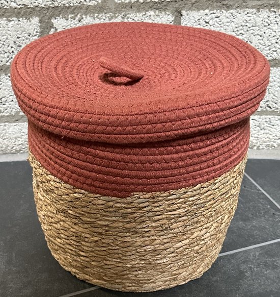 Bijzettafeltje van metaal - Kleur: Terracotta - GAVOPI