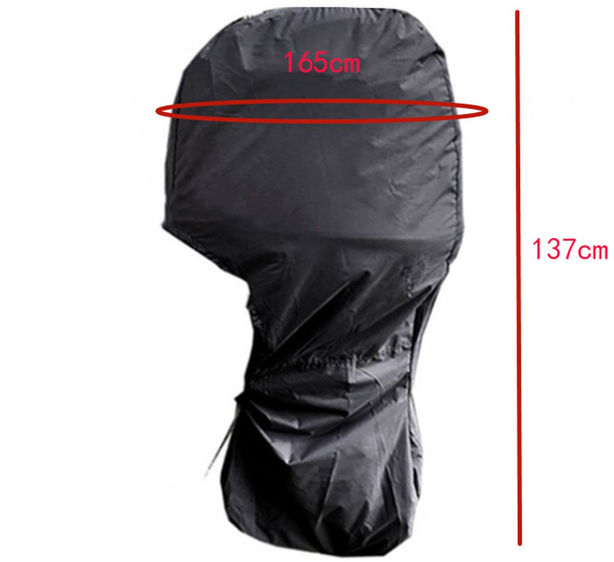 Volledige buitenboordmotor cover - Waterdichte 420D boot motorhoezen - Voor motor 20-30 HP - Zwart – foto 4