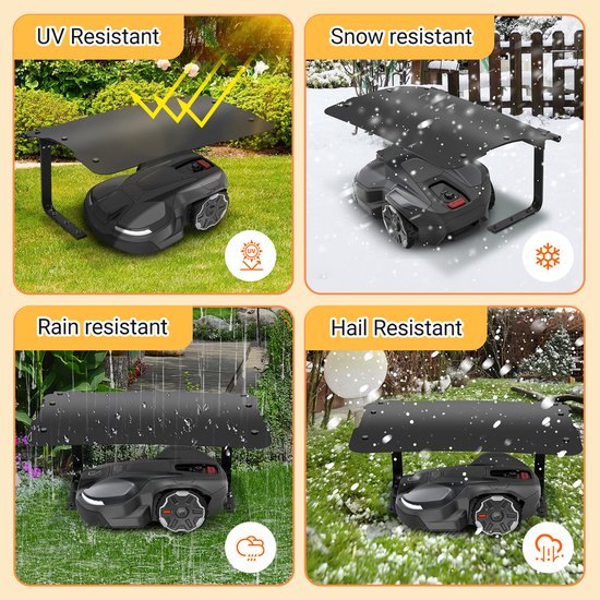 Garage voor robotmaaier Grasmaaier Garage Inklapbare Professionele Carport Robotmaaier Huis Dakbedekking Robotmaaier van Merkloos	 — afbeelding 5