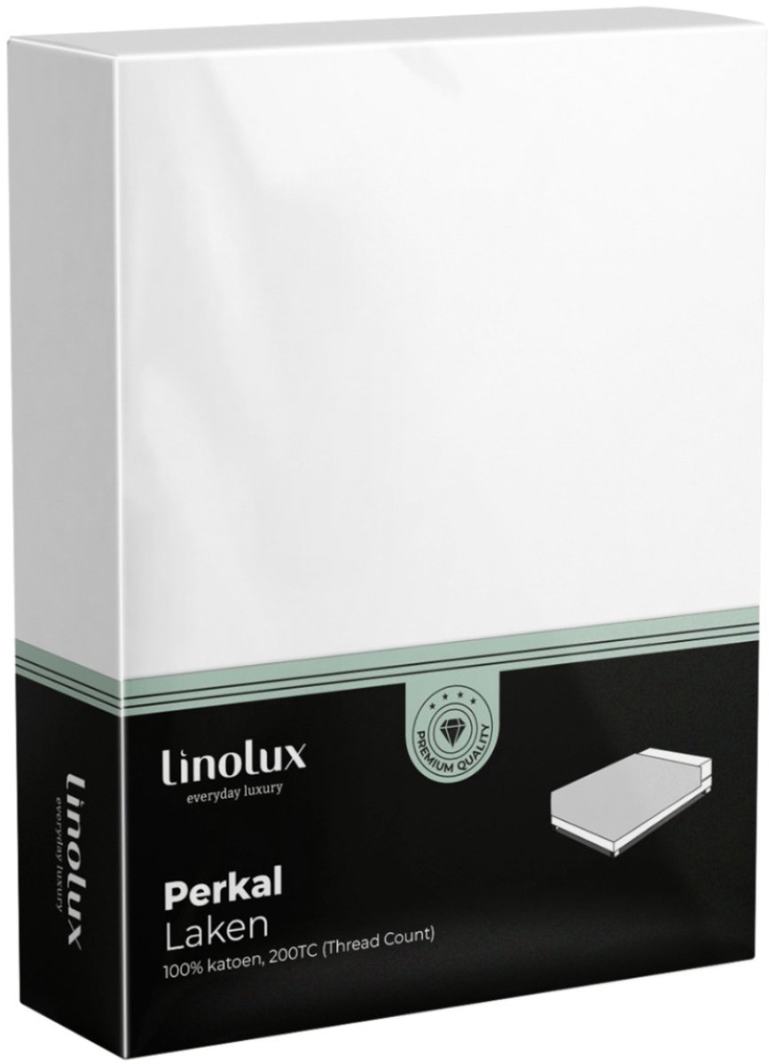Linolux Laken Katoen Perkal White 200x265