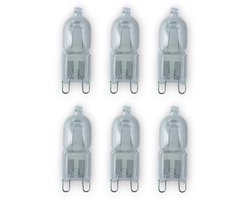 6 stuks | Radium Halopin Pro G9 35W Helder Halogeen Halogeen lamp | G9 | Dimbaar | Extra Warm Wit | 35 watt | 2.000 Branduren