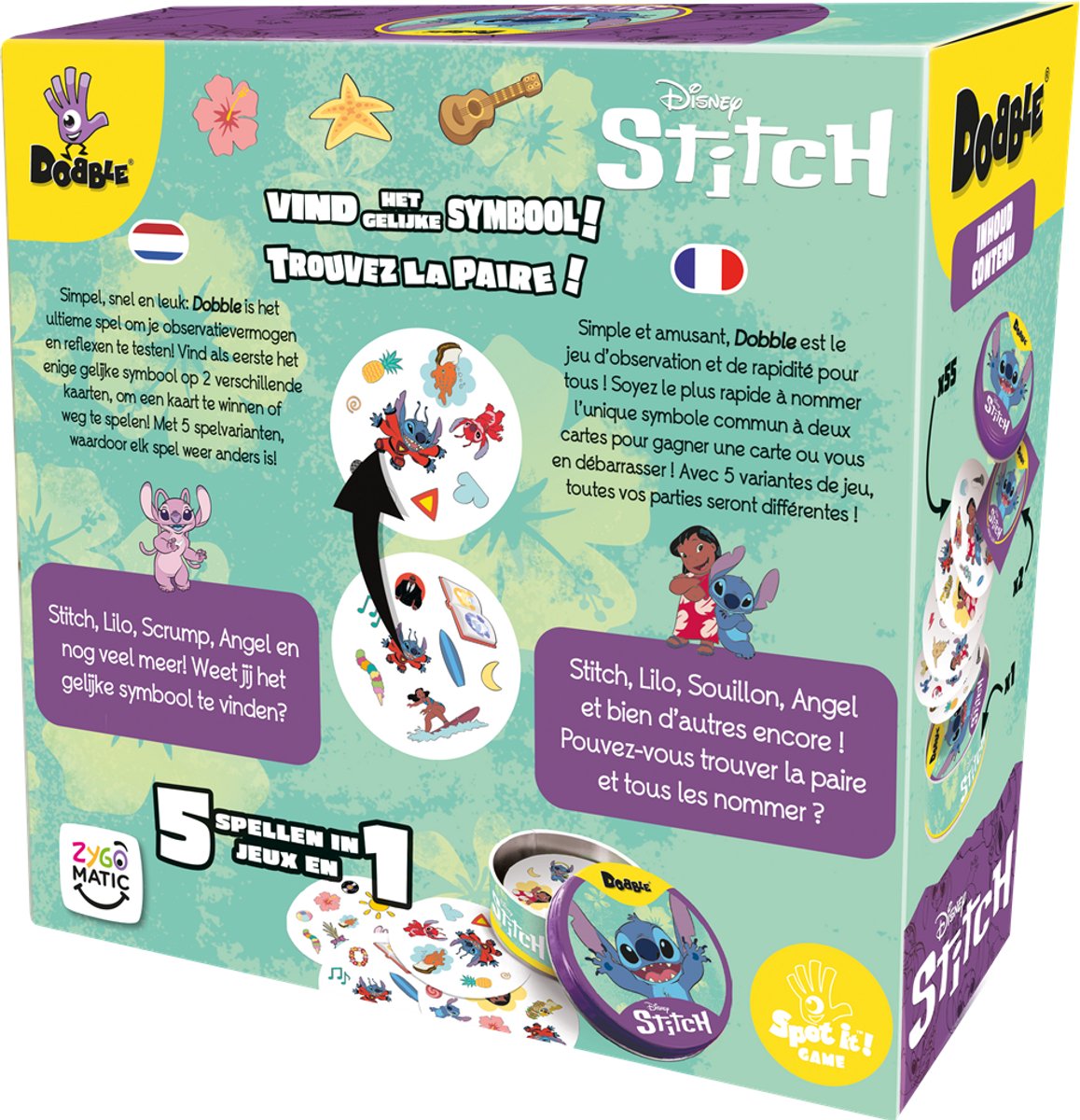 Dobble Stitch - Nederlandstalig Kaartspel voor 2 tot 8 spelers - Snel en leuk familiespel vanaf 6 jaar – 5 Spelvarianten — afbeelding 5