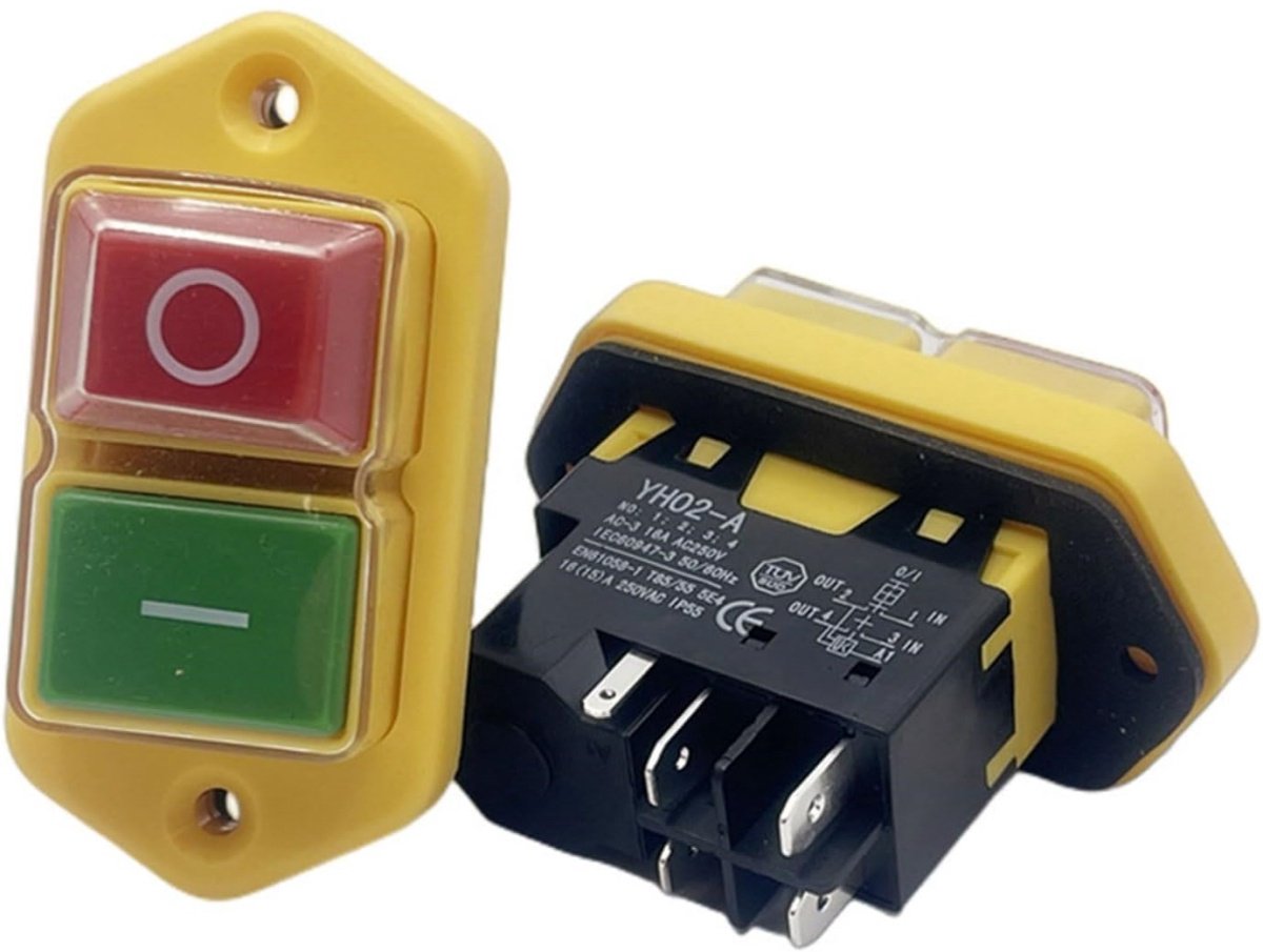 Interrupteur Bouton Poussoir Industriel KJD17B - Étanche, 5 Fonctions, Générique, Neuf