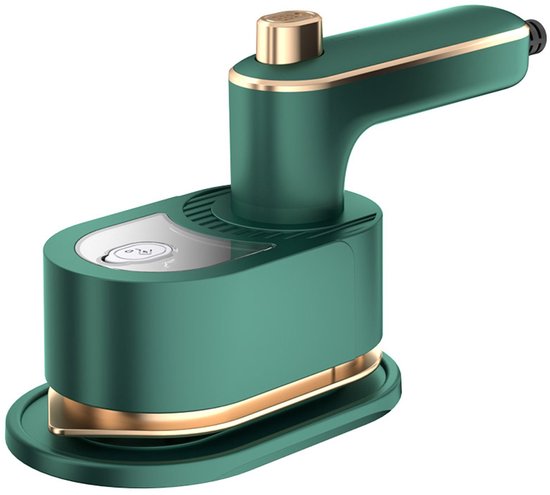 Mini Strijkijzer - Stoomstrijkijzer - Opvouwbaar & Draagbaar | 3-in-1 Nat/Droog + Stoomfunctie | Ideaal voor Reizen,groen