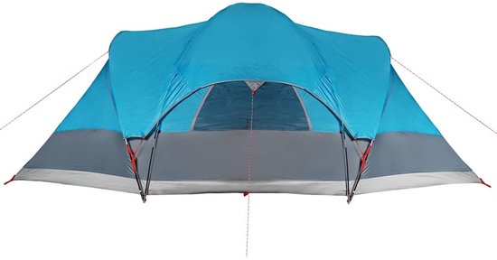 vidaXL Tipitent 8-persoons Waterdicht Blauw Familietent - Tipi Tent - Kampeertent - Campingtent - Watersdichte Tent van Vidaxl — afbeelding 4