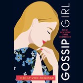 Boek 'Gossip Girl' met op de cover een blonde vrouw in een jurk met bloemenprint. De tekst luidt 'GOSSIP GIRL'.