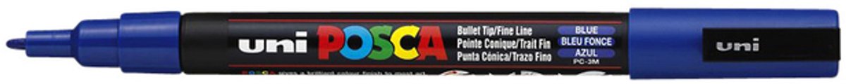 Markeerstift POSCA PC-3M Blauw 6 Stuks