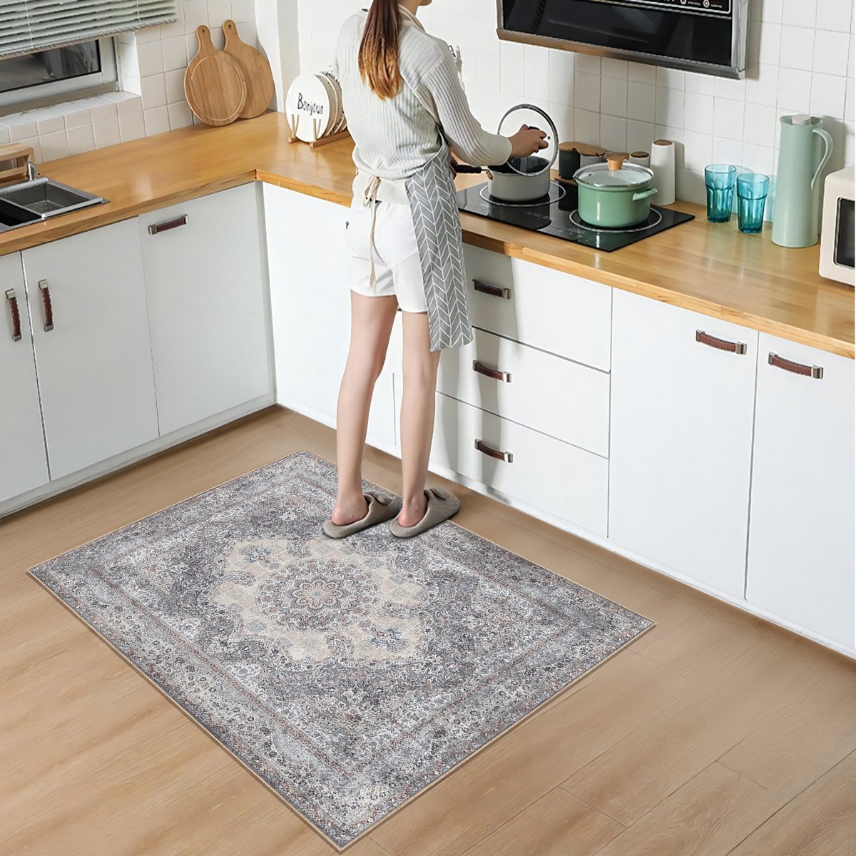 Keukenloper, Tapijtloper, Vloerkleed 115 x 180 cm Verkrijgbaar in Vele Kleuren en Maten, Duurzaam en Stevig Vintage Woonkamer Tapijt Voor Keuken, Hal en Woonkamer, A Keukenloper, Tapijtloper, Vloerkleed 115 x 180 cm Verkrijgbaar in Vele Kleuren en Maten, Duurzaam en Stevig Vintage Woonkamer Tapijt Voor Keuken, Hal en Woonkamer, A