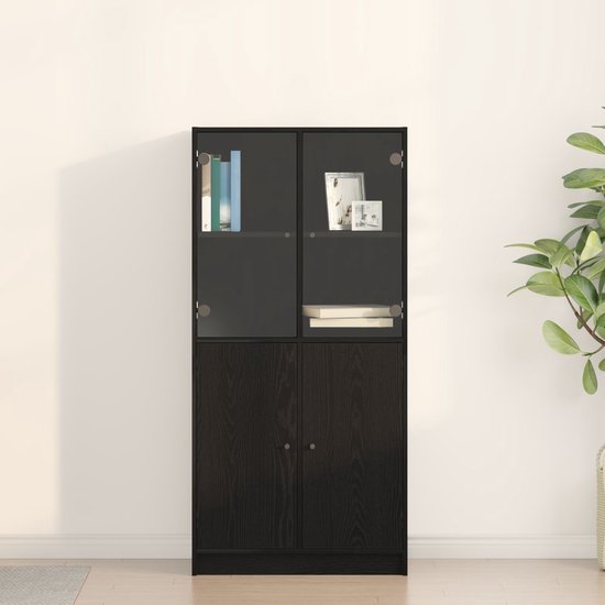 Paraplu Standaard Zwart Eiken 65 x 24 x 50 cm Bewerkt hout kopen
