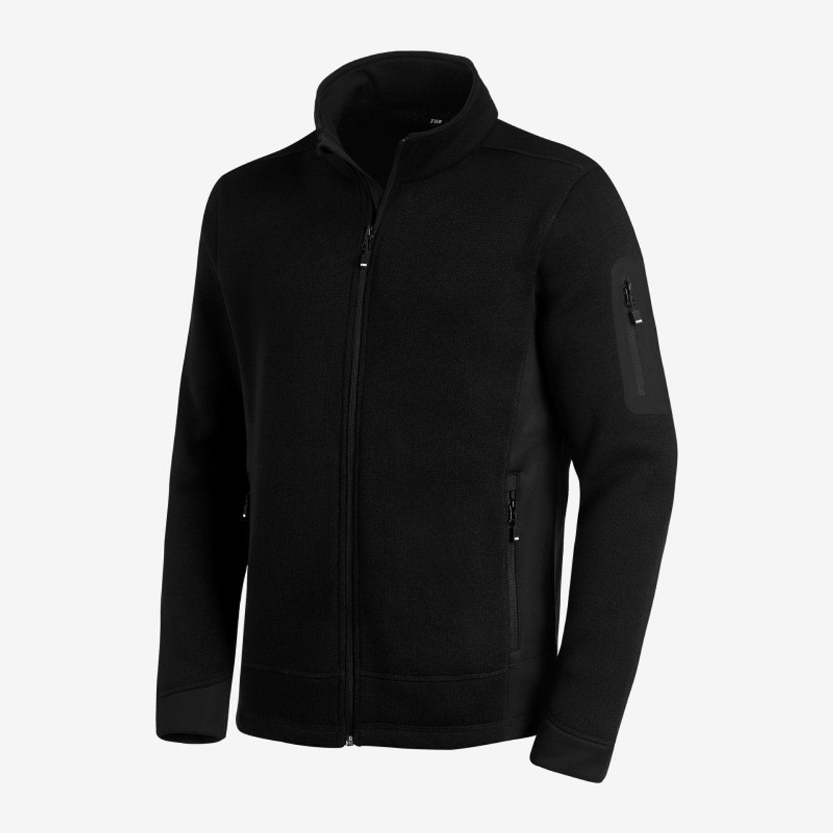FHB CHRISTOPH Herenvest Tricotfleece 79595 - Zwart - M