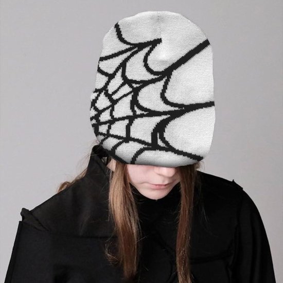 Y2K Chain Graphic Knit Beanie Cap Winter Hat Hip Hop Skull Cap Men Women Fashion