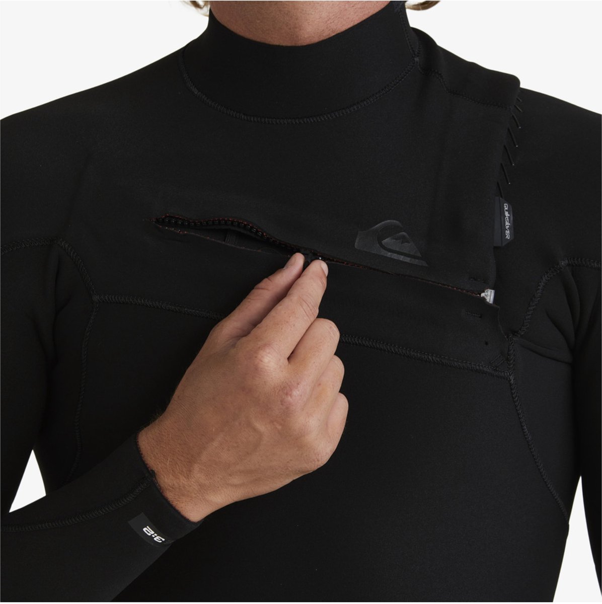 2025 Quiksilver Heren Highline 4/3mm Borst Ritssluiting Wetsuit EQYW10