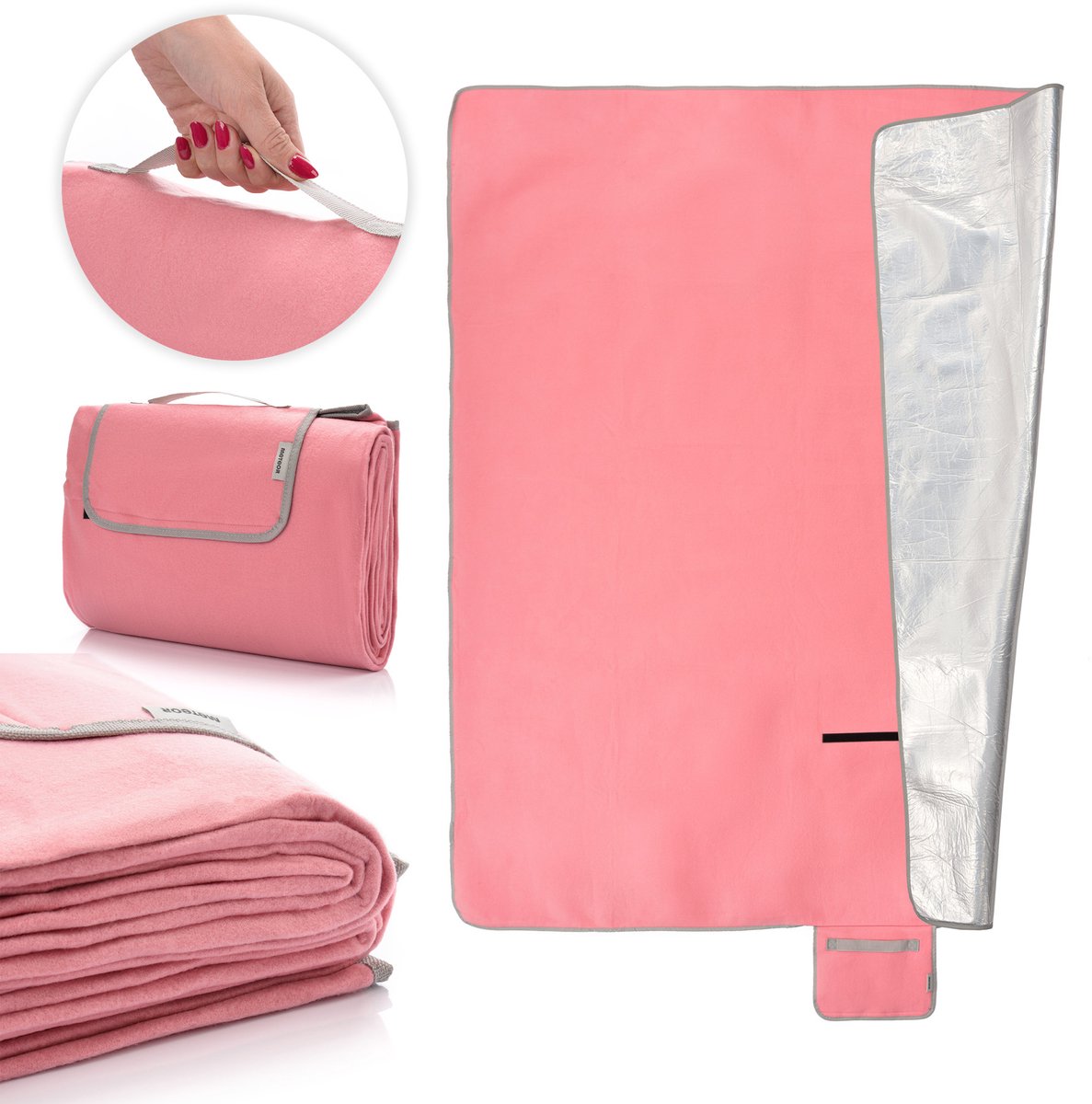Meteor - Picknickdeken - Basic - 150x190 cm - Roze
